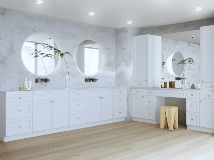 Serene Dove White Shaker Kitchen Cabinets